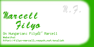 marcell filyo business card
